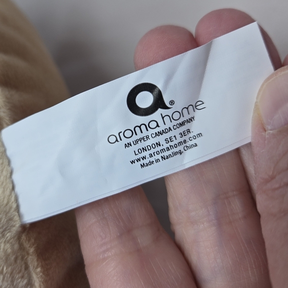 Aroma Home Leaf Design Round Pillow Microwaveable Beads Inside Hot Hugs Plush - Picture 5 of 9